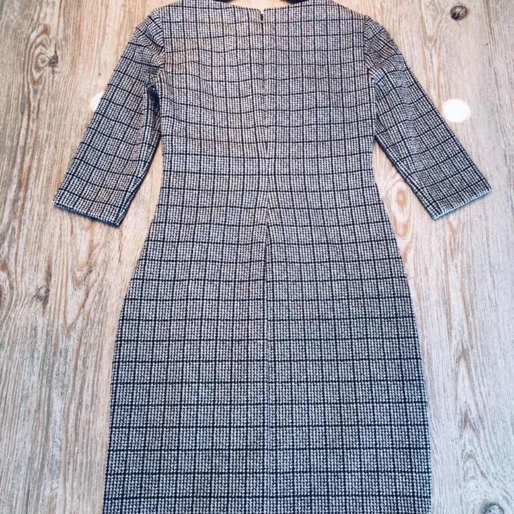 Lauren Ralph Lauren Dress Houndstooth Size 2 Petite - Picture 3 of 6